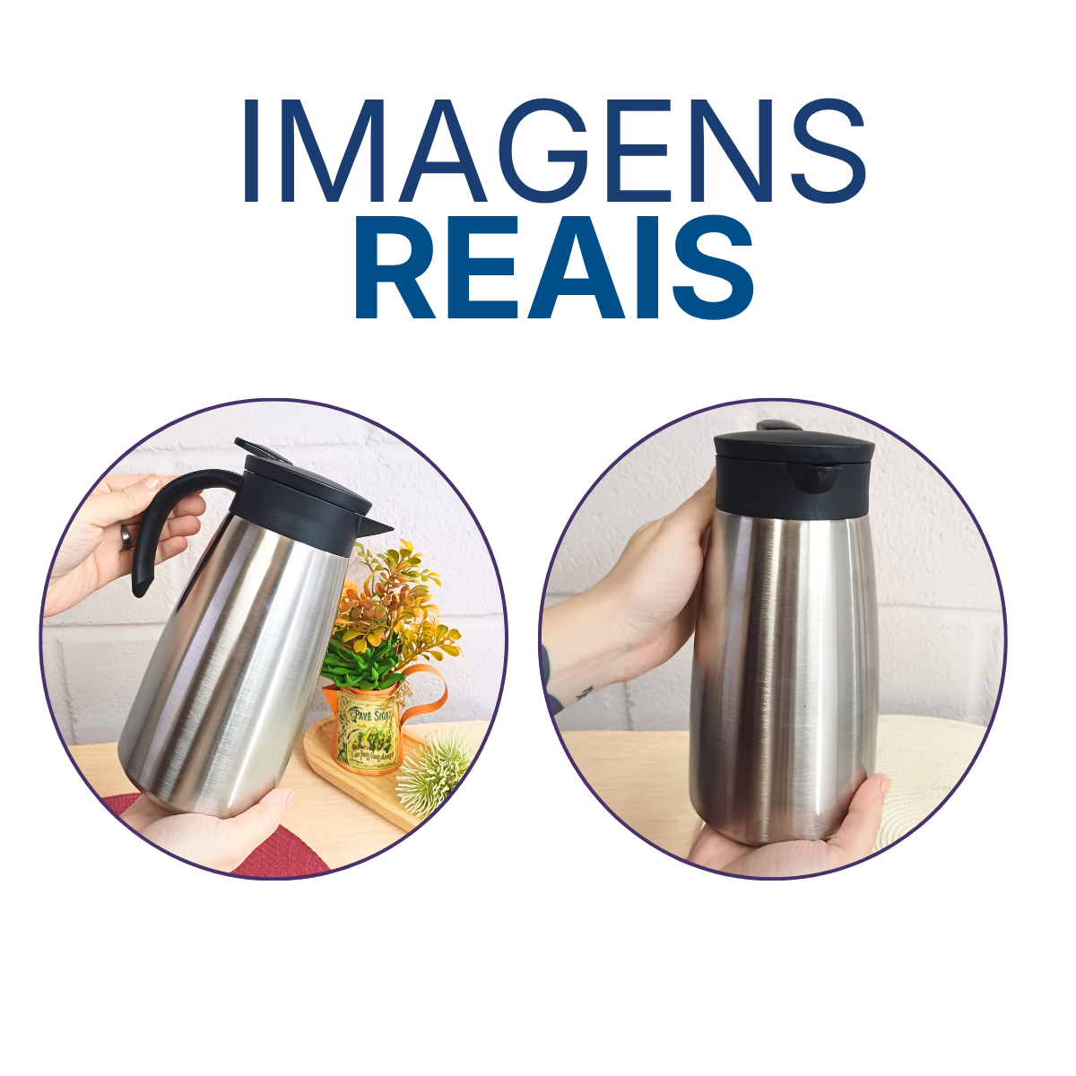 Garrafa Térmica Aço Inox 1 Litro