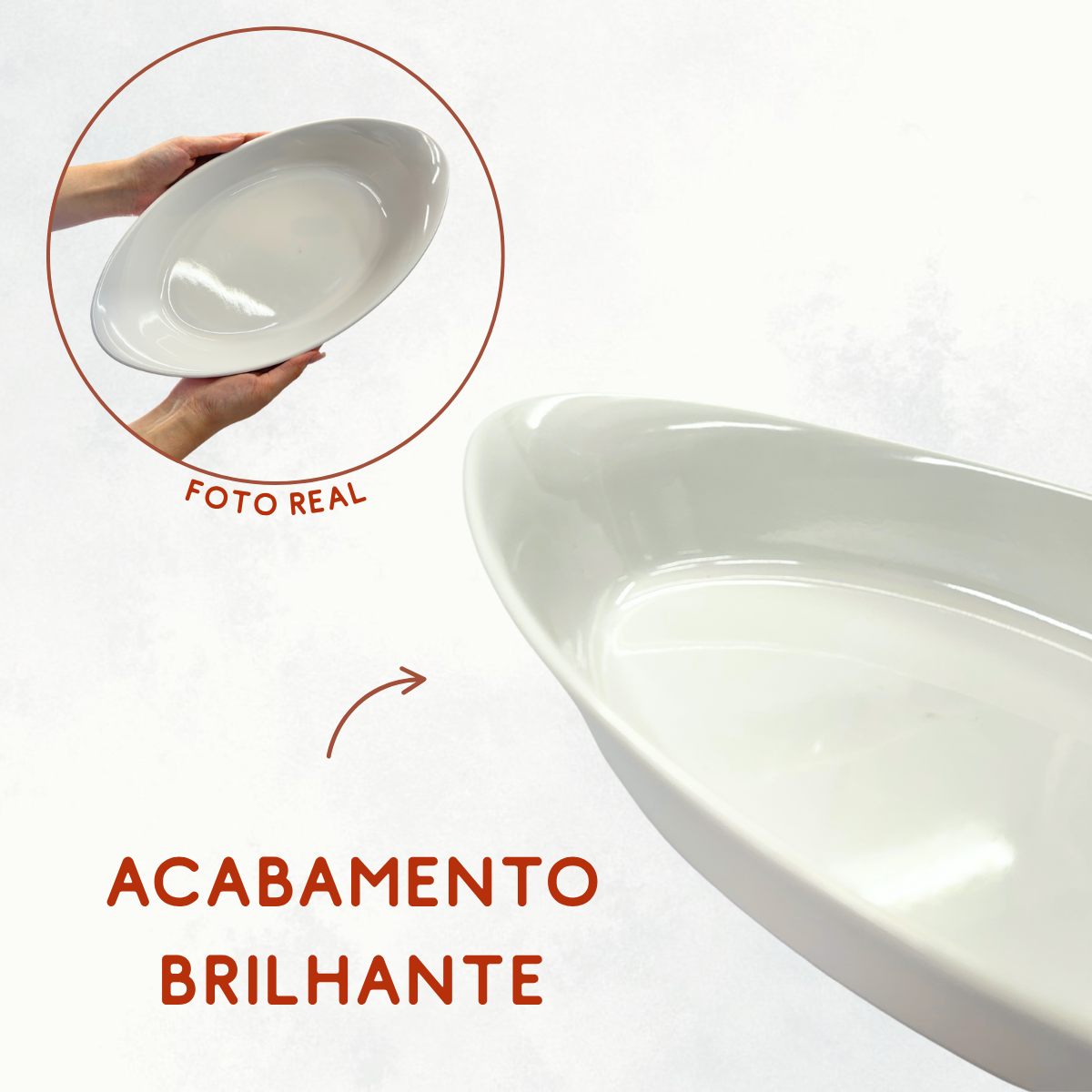 Travessa oval de melamina 39cm Belaggio Travessa
