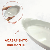 Travessa oval de melamina 39cm Belaggio Travessa
