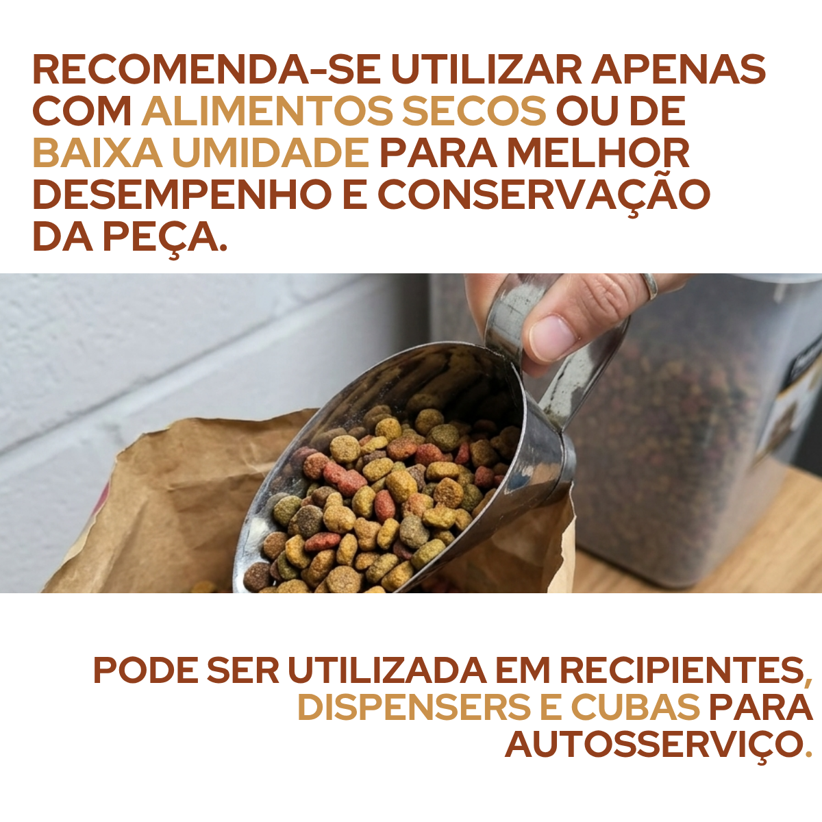 Concha Cereais Aço Inox 50g