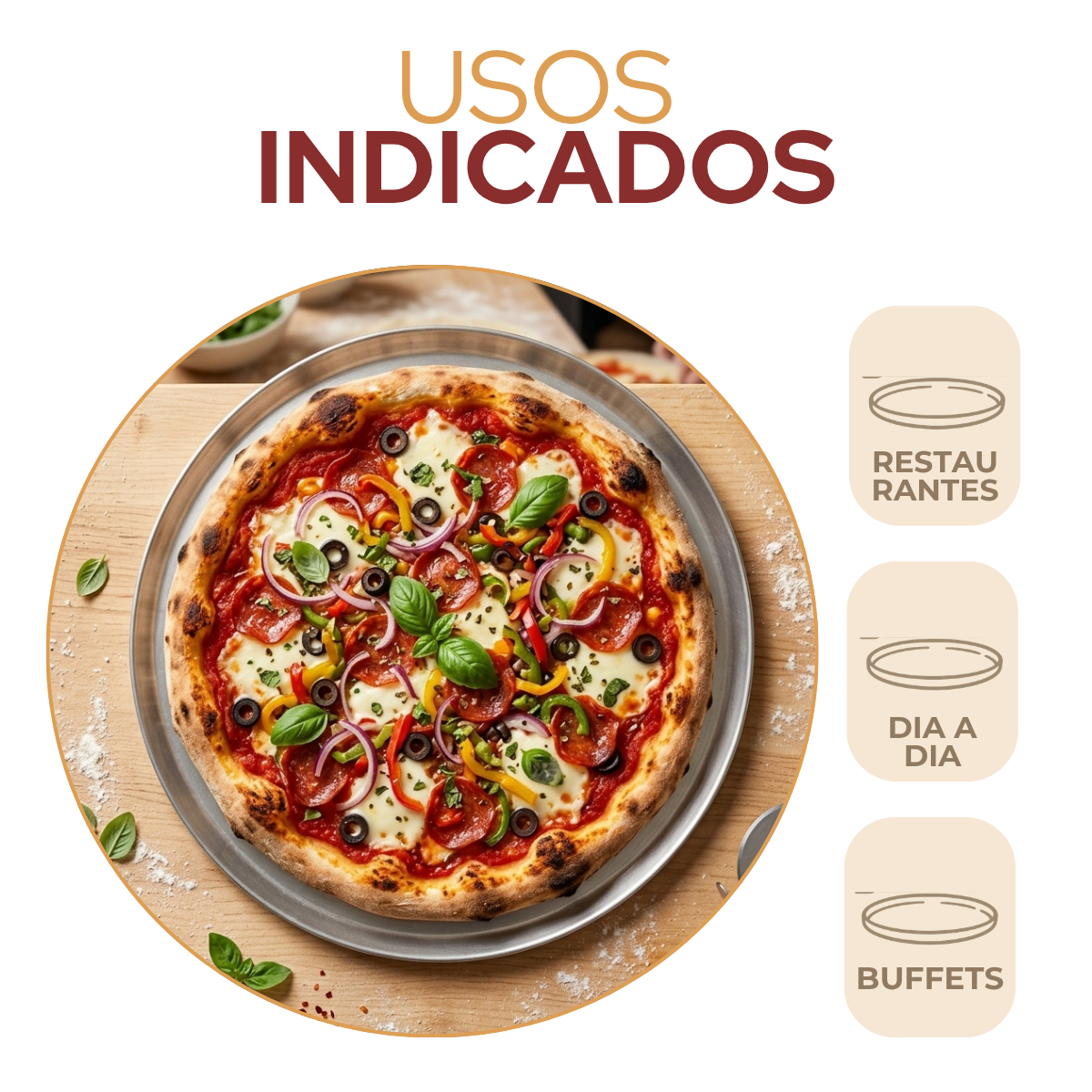 Forma Pizza 35cm Aluminio