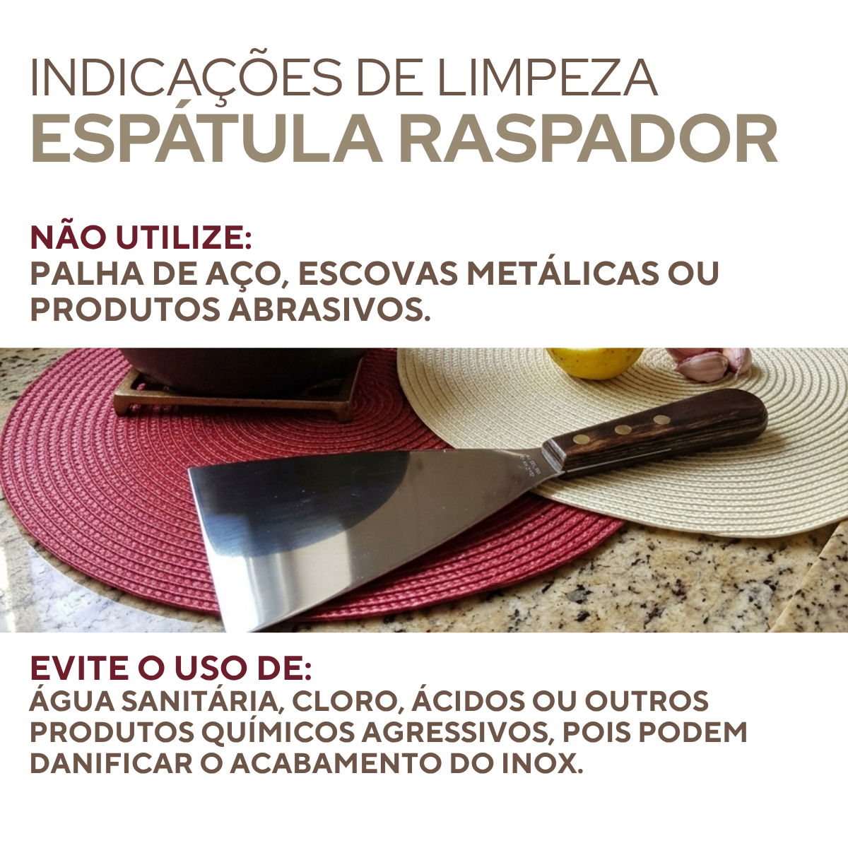 Espátula Raspador Polywood