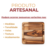 Tabua Madeira Quadrada Petisqueira