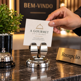 Clip para Menu ou Cartão em Aço Inox