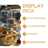 Display de Mesa Aço Inox