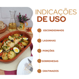 Assadeira Oval Cerâmica 3,8L
