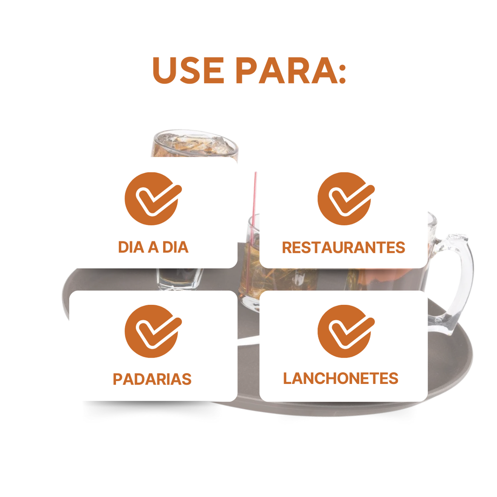 Bandeja Garçom Servir Redonda Antiderrapante