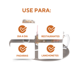 Bandeja Garçom Servir Redonda Antiderrapante