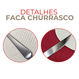 Faca Churrasco Novara Aço Inox
