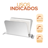 Porta Guardanapo de Aço Inox