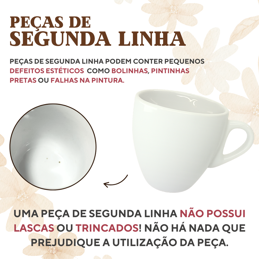 Xicara porcelana com pires 200ml