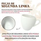Xicara porcelana com pires 200ml