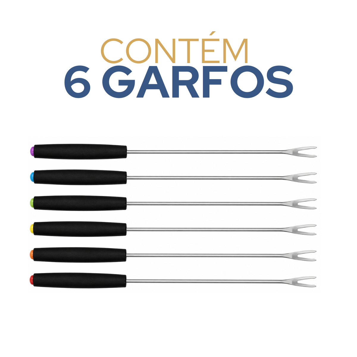 Conjunto Fondue 10 Peças Cinza