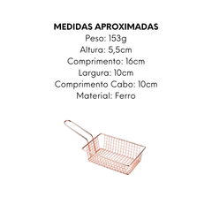 Cesto Para Servir Ferro Rose Gold - A Gourmet