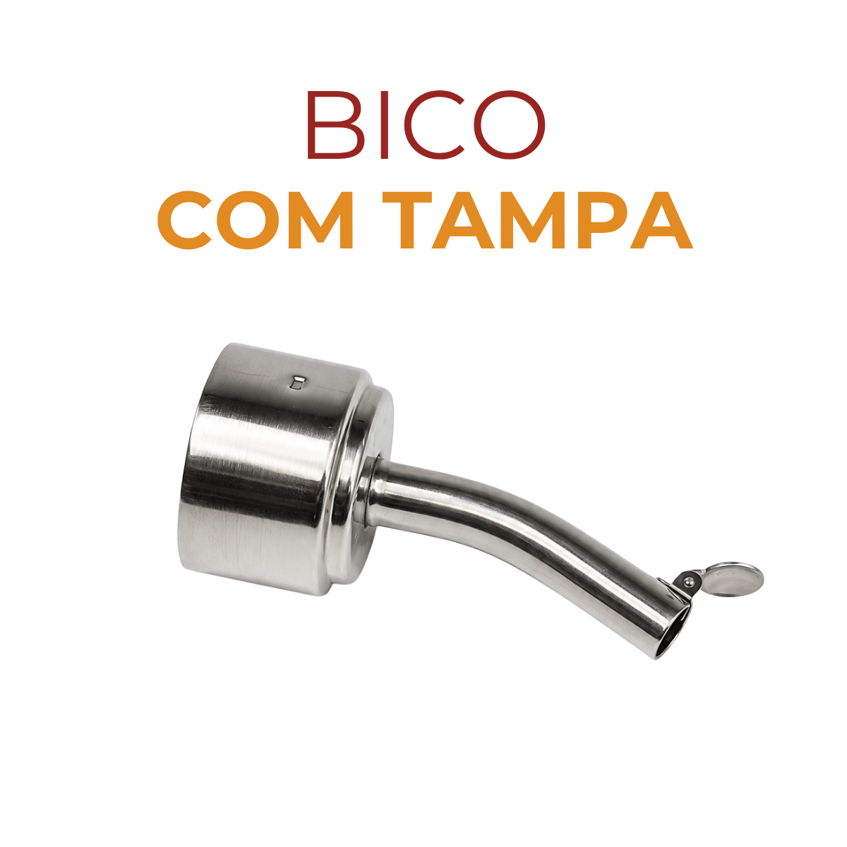 Bico Galheteiro Curvo Aço Inox