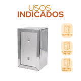 Porta Guardanapo Mesa Aço Inox