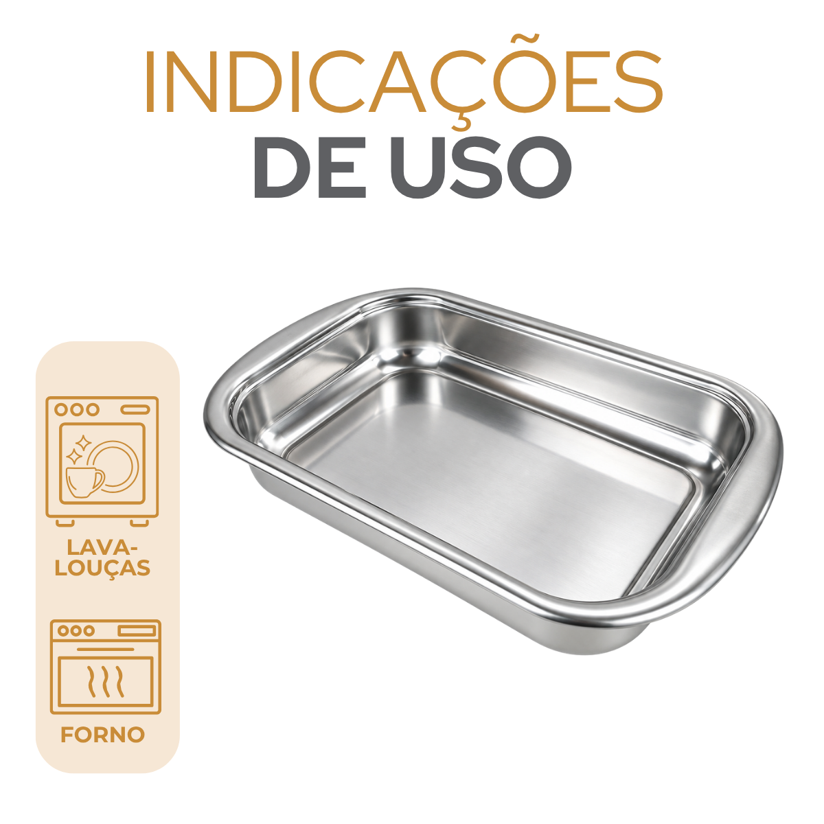 Assadeira Aço Inox Tramontina 28x19