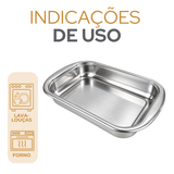 Assadeira Aço Inox Tramontina 28x19