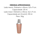 Coqueteleira 500ml em aço inox de Bronze Mimo Style