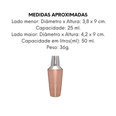 Coqueteleira 500ml em aço inox de Bronze Mimo Style