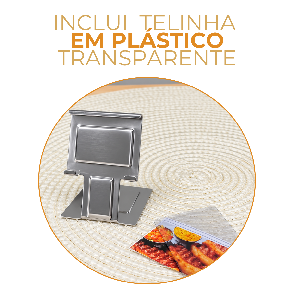 Mini Display de mesa para identificação