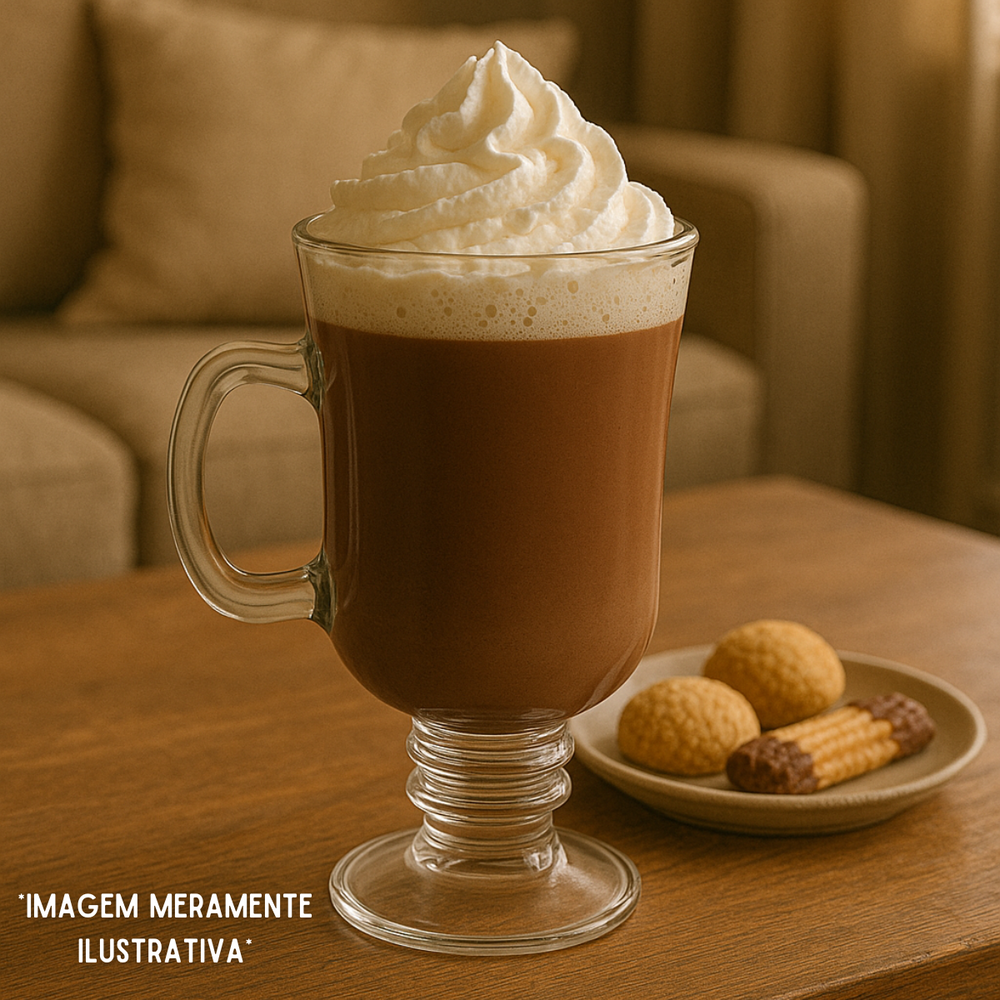 Taça Cappuccino Vidro 250ml - A Gourmet