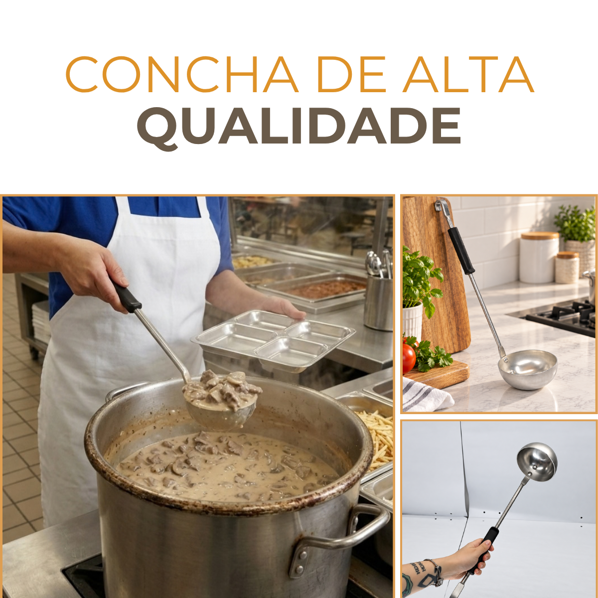 Concha Aluminio C/ Cabo Baquelite N10 Hotel