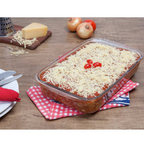 Pote Retangular Lasanheira 3,7L Com Tampa Nadir