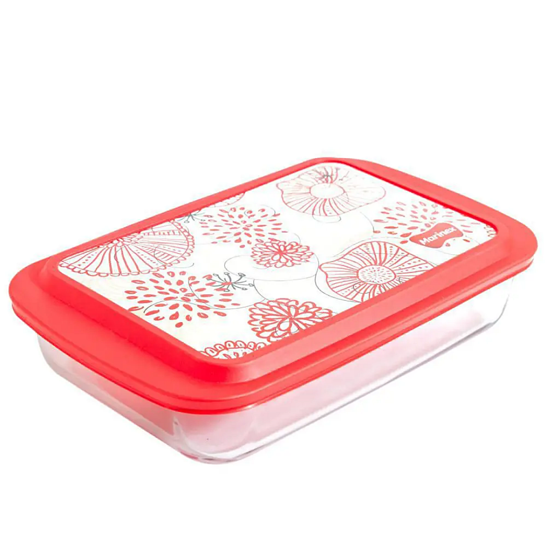 Pote Retangular Lasanheira 3,7L Com Tampa Nadir