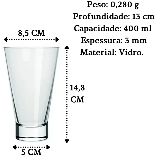 Copo ilhabela de Vidro 400ml Main Image