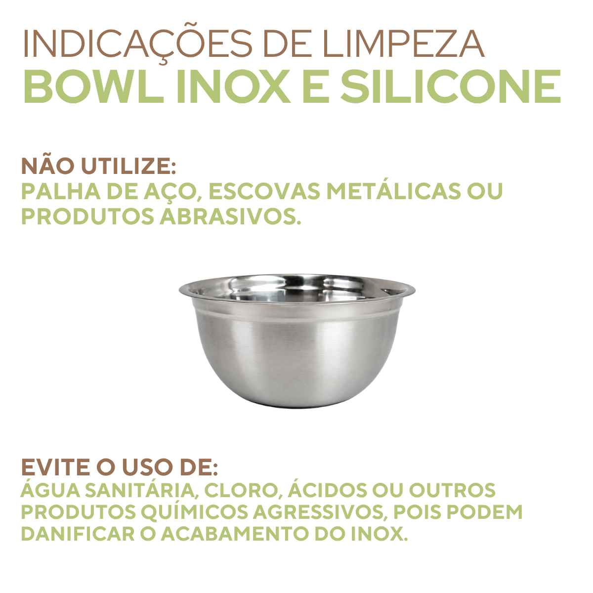 Tigela Bowl Semplice 26cm Aço Inox