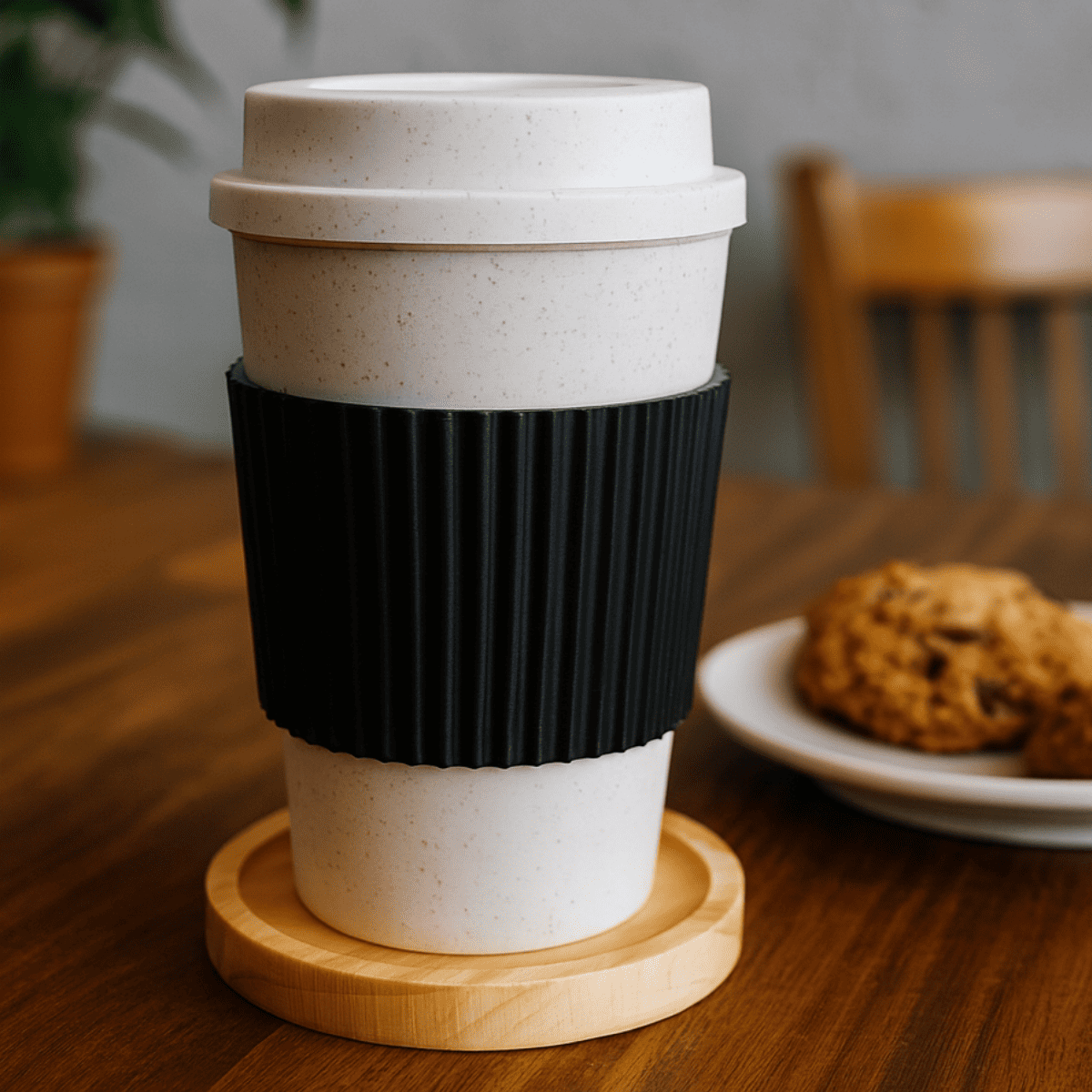 Copo starbucks 450ml bambu e pires pinus