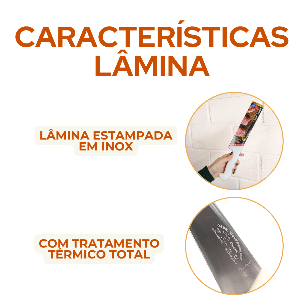 Faca Cheff 8° Cabo Branco