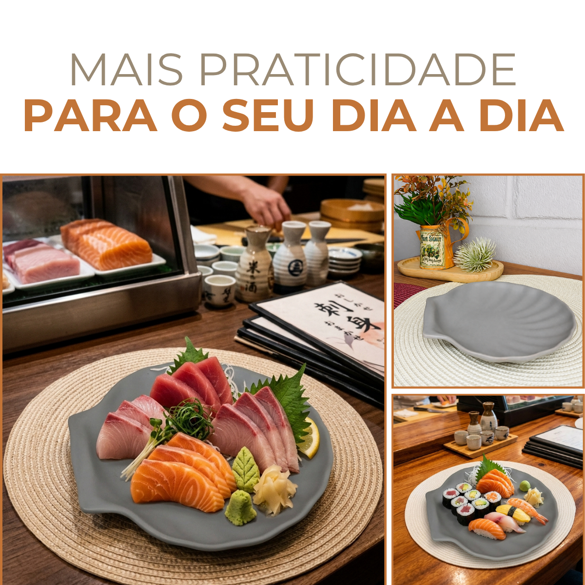 Travessa Concha Servir Melamina 18cm