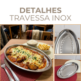 Travessa Inox 45cm Antideslizante Servir