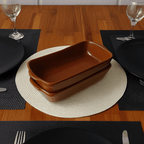 Travessa Retangular Ceramica Refrataria 750ml