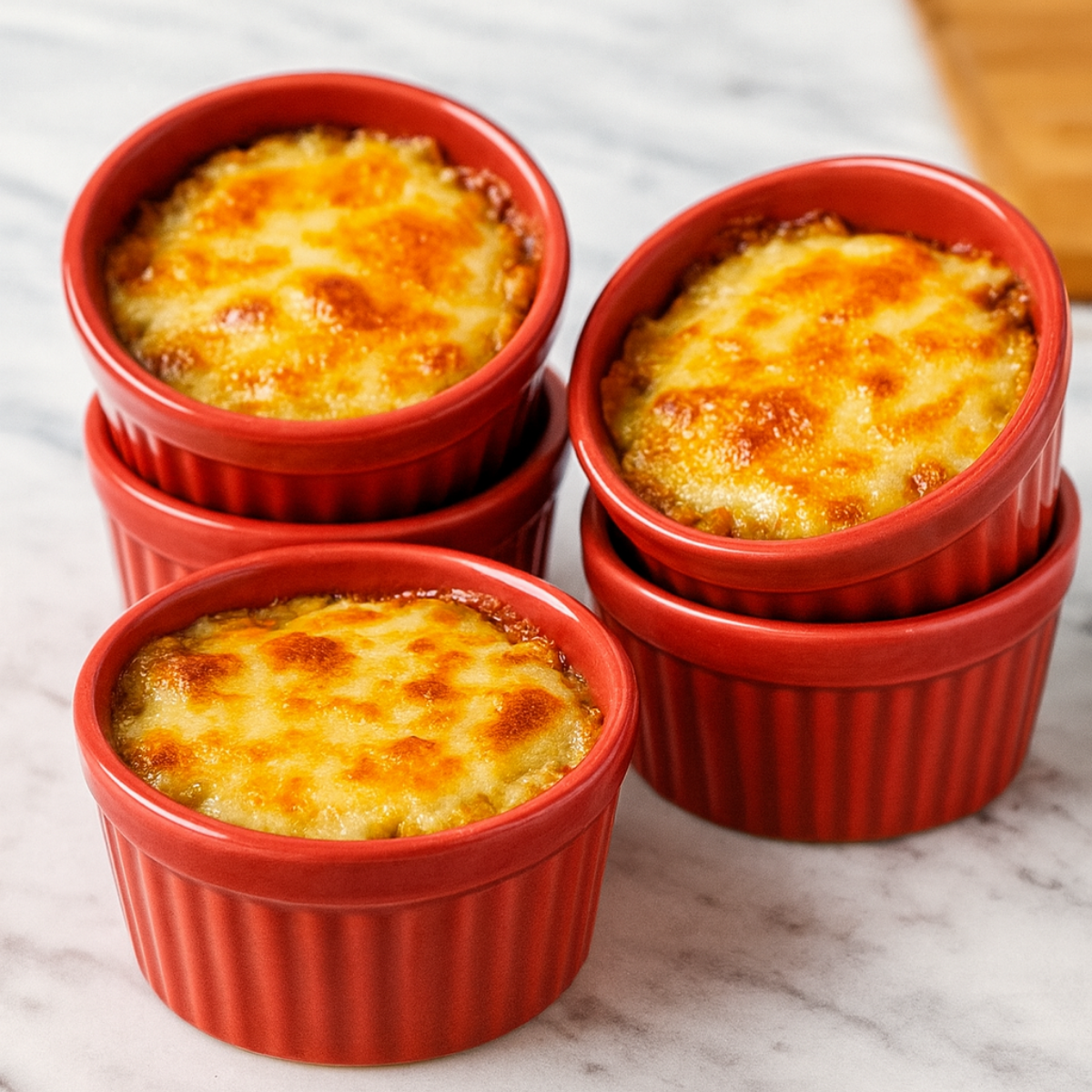 Ramekim canelado 100ml Vermelho