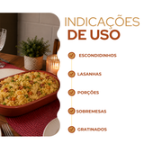 Assadeira Oval Barro 4,5L