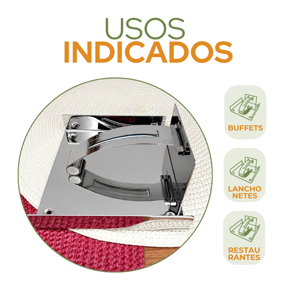 Porta Guardanapo Aço Inox