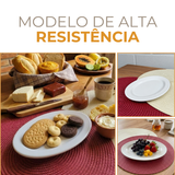 Travessa Oval Melamina 20cm Servir