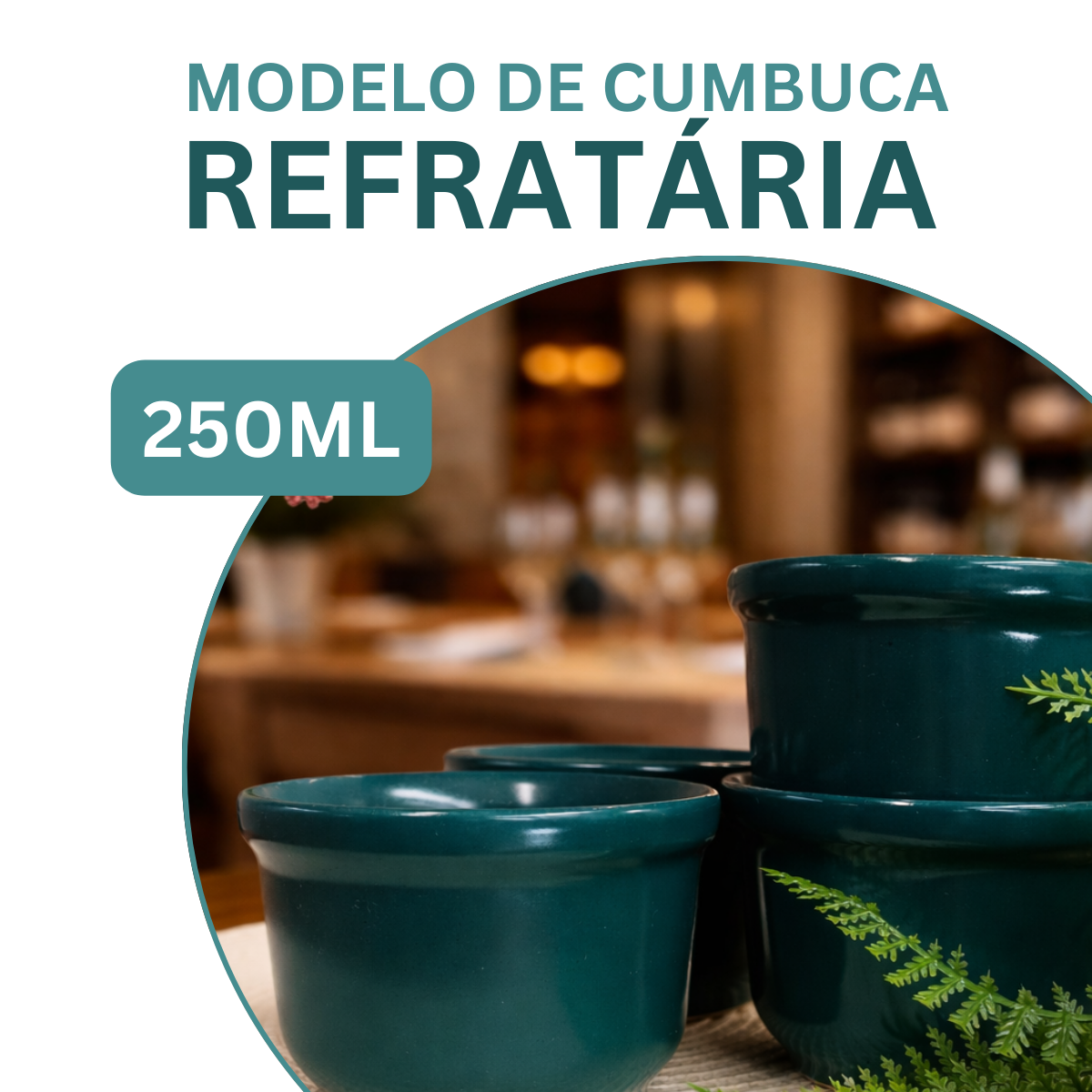 Cumbuca Ceramica Refrataria 250ml Jade
