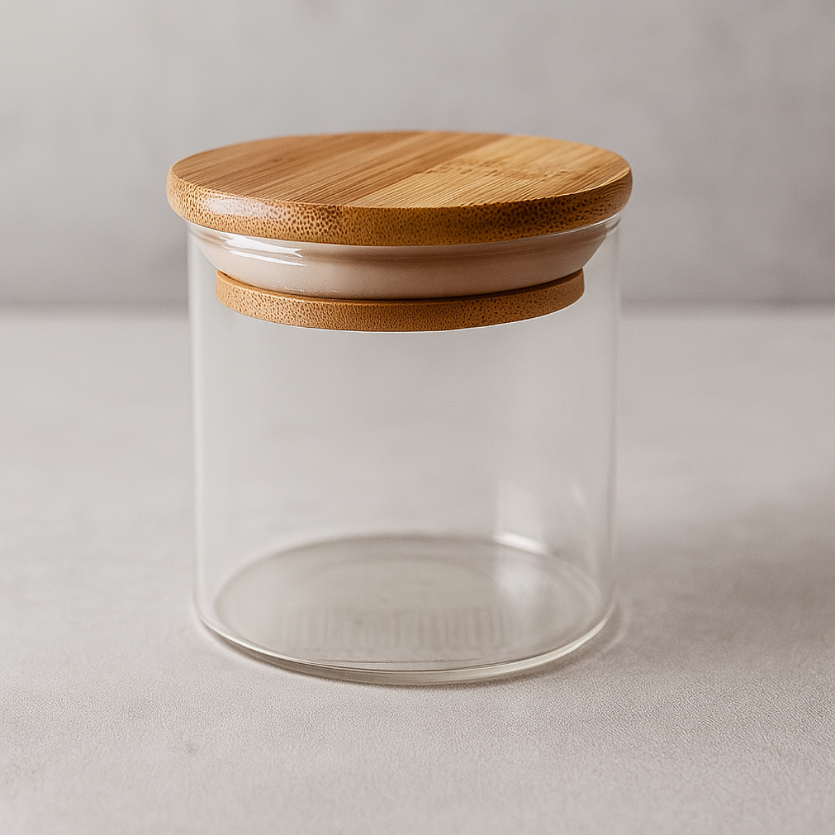 Pote pequeno vidro bambu 110ml