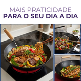 Frigideira Preta Wok 7 Litros
