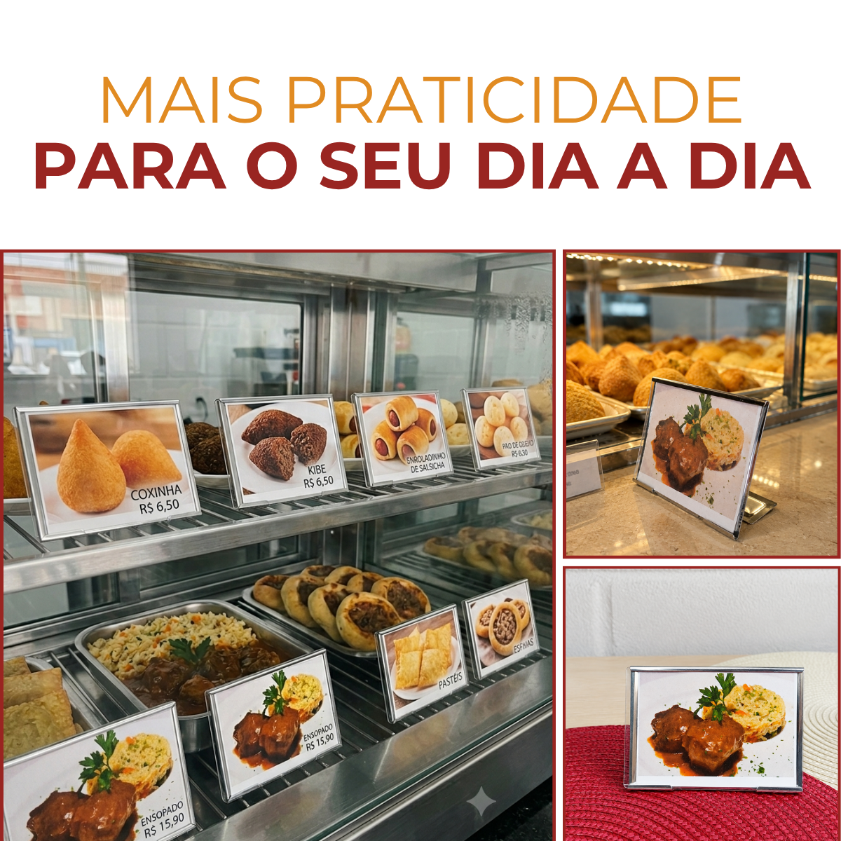 Display Aço Inox Identificação