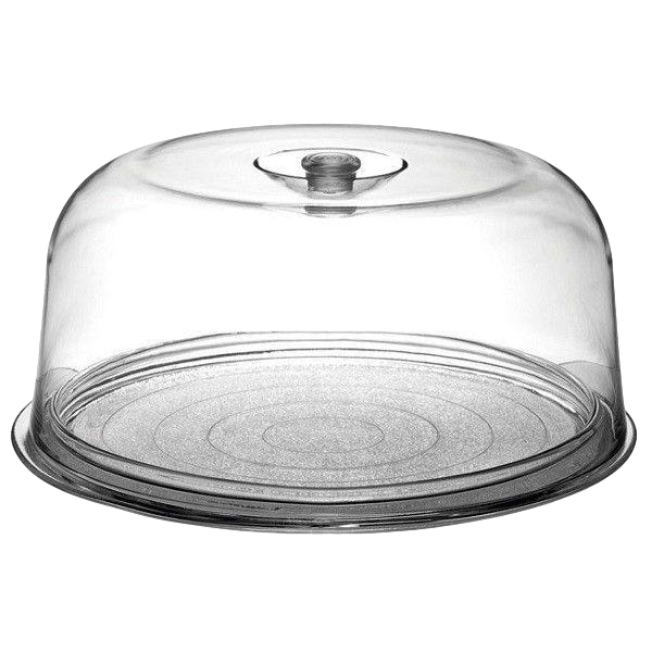Suporte Porta Bolo Queijos Vidro Com Tampa Plástica Day Home