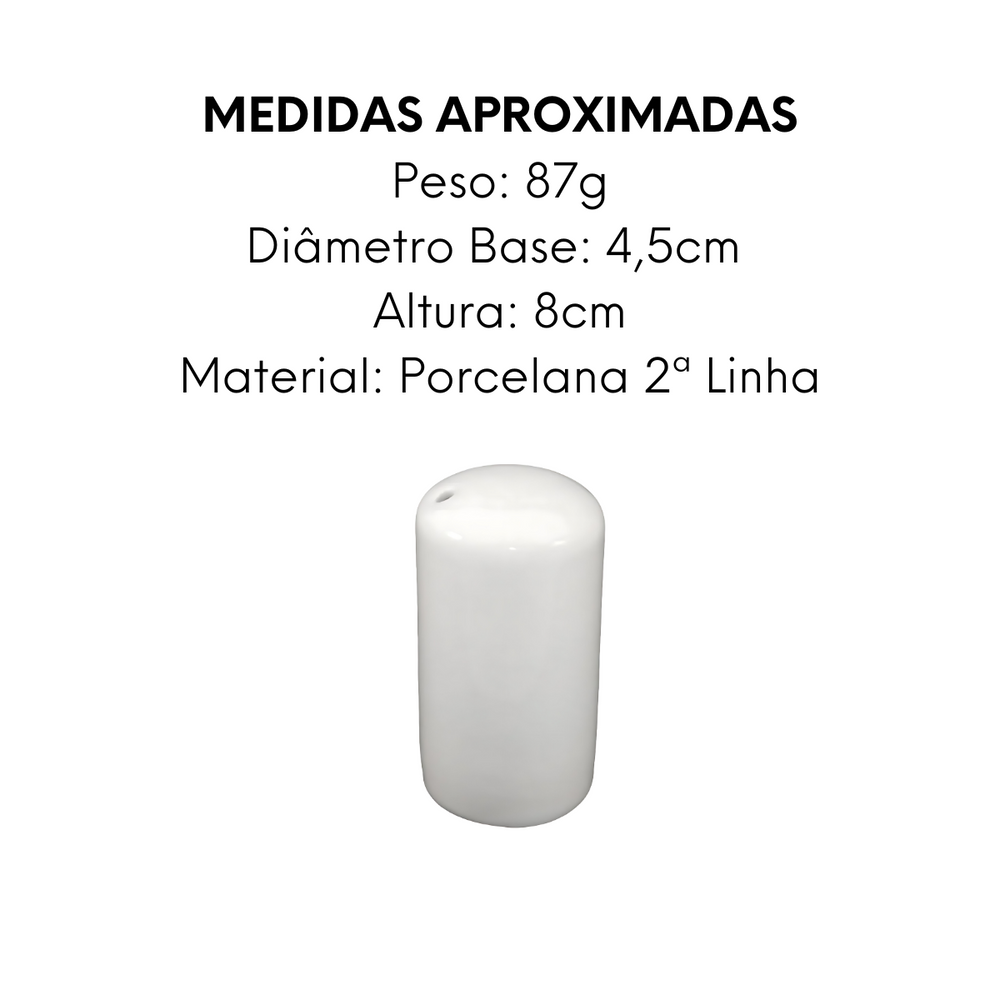 Paliteiro Reto Segunda Linha de Porcelana - A Gourmet