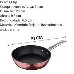 Frigideira Saphire Rose Aluminio Forjado Glob Imports