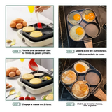 Frigideira 4 Ovos Aluminio Antiaderente