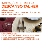 Descanso Talher Mesa Aço Inox