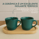 Xicara Chá Ceramica Refrataria 200ml